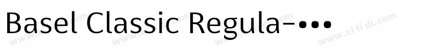 Basel Classic Regula字体转换